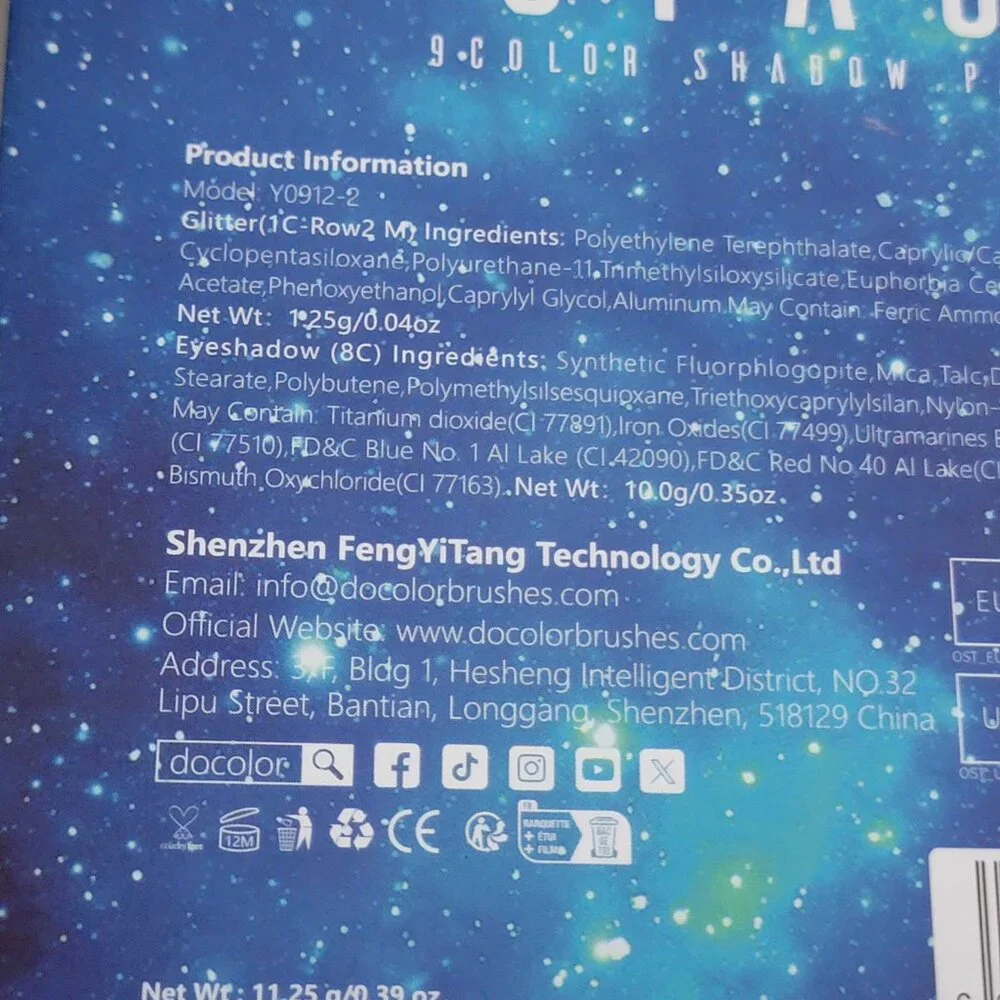 Space Rider Blue Eyeshadow Palette